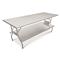 Guide Gear Stainless Steel Folding Table with Shelf, 30" x 48"
