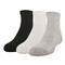 Under Armour Training Cotton Quarter Socks, 6 Pairs, Steel/White/Black
