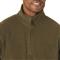 Quarter-zip placket with chin guard for added comfort, Olive Green