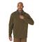 Wrangler Men's Quarter-zip Fleece Pullover Sweater, Olive Green
