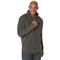 Wrangler Men's Quarter-zip Fleece Pullover Sweater, Gray
