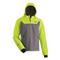 Blackfish Men's Gale Softshell Pullover Jacket, Charcoal/acid Green