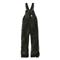Carhartt Men's Insulated Quilt-lined Washed Duck Bib Overalls, Black