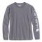 Carhartt Women's Workwear Sleeve Logo Long Sleeve Shirt, Wisteria Heather