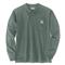 Carhartt Men's Thermal Pocket Henley Shirt, Sea Pine