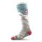 Darn Tough Women's Over-the-Calf Cushion Socks, Yeti Glacier Aqua