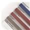 (1) Blue P120 coarse belt, (2) Red P120 medium belts, (1) Grey X30 fine grit belt, (1) White X4 extra-fine grit belt