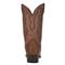 Dan Post Men's Full Quill Ostrich Western Boots, Saddle Brown/chocolate