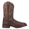 Dan Post Men's Alamosa Full Quill Ostrich Western Boots, Chocolate