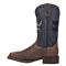 Dan Post Men's Thin Blue Line Leather Western Boots, Sand/blue