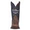 Dan Post Men's Thin Blue Line Leather Western Boots, Sand/blue