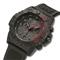 CARBONOX™ casing and unidirectional rotating bezel, Black/Red