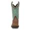 Front view, Barnwood/ Turquoise
