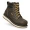 KEEN Utility Men's Cincinnati Waterproof 6" Composite Toe Work Boots, Dark Chocolate/Sandshell