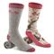 Realtree Women's Merino Wool Blend Boot Socks, 2 Pairs, Fuchsia Camo/fuchsia