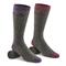 Realtree Women's Merino Wool Blend Boot Socks, 2 Pairs, Fuchsia/purple