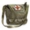 Czech Military Surplus Medical Rubberized Shoulder Bag, Used, Olive Drab