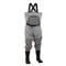 frogg toggs Hellbender Cleated Rubber Bootfoot Chest Waders, Slate Gray