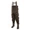 frogg toggs Cascades Elite Insulated Cleated Rubber Lug-sole Bootfoot Chest Waders, Brown