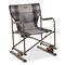 Guide Gear Oversized Director's Bounce Chair, Rocking Camp Chair, 300-lb. Capacity, Gray Plaid