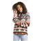 LIV Outdoor Women's Noella Sherpa Pullover Sweater, Spiced Apple/southwest