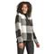 LIV Outdoor Women's Noella Sherpa Pullover Sweater, Black/white Plaid