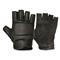 Mil-Tec SEC Leather Fingerless Gloves, Black
