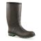 GENFOOT Women's Blazer Waterproof Rubber Boots, Black/Green