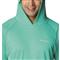 Columbia Men's PFG Terminal Tackle Hoodie, Electric Turquoise/cool Grey Logo