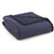 Shavel Home Products Micro Flannel Sherpa Blanket, Smokey Mtn. Blue