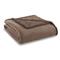 Shavel Home Products Micro Flannel Sherpa Blanket, Hazelnut
