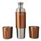 High Camp Flasks Firelight 750ml Flask/Tumbler Set, 3 Piece, Copper