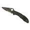 Spyderco Delica 4 Folding Knife, Black / Black