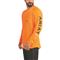 Ariat Men's Rebar HeatFighter Long Sleeve Shirt, Safety Orange