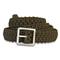 Bison Designs Paracord Double Cobra Belt, Dark Olive