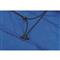 Removable retention system secures Quilt to a sleeping pad (not included), Blue/charcoal