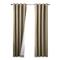 Commonwealth Home Fashions Thermaplus Bedford Blackout Curtain Panel Set, Taupe