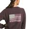 Ariat Women's Rebar Cotton Strong Brand Flag T-Shirt, Plum Perfect