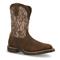 Rocky Men's Long Range Waterproof Western Work Boots, Mossy Oak Bottomland®