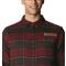 Button-through chest pocket and utility loop, Red Jasper Plaid