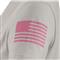 Under Armour Women's UA Freedom Logo T-shirt, Halo Gray Light Heather/pink Edge