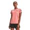 Under Armour Women's Freedom Flag Shirt, Pink Clay/league Red