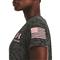 Under Armour Women's Tech Freedom V-neck Shirt, Black Medium Heather