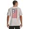 Under Armour Men's Freedom Flag Shirt, Halo Gray/red Academy
