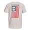 Under Armour Men's Freedom Flag Shirt, Halo Gray/red Academy
