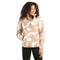 LIV Outdoor Women's Sherpa Pullover Sweater, Taupe Tie Dye