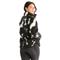 LIV Outdoor Women's Sherpa Pullover Sweater, Black Bleach Tie Dye