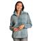 LIV Outdoor Women's Sherpa Pullover Sweater, Lead Plaid