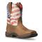 Ariat Women's Anthem Shortie Patriot Boots, Red Brown/american Flag