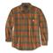 Carhartt Men's Heavyweight Plaid Flannel Shirt, Carhartt® Brown